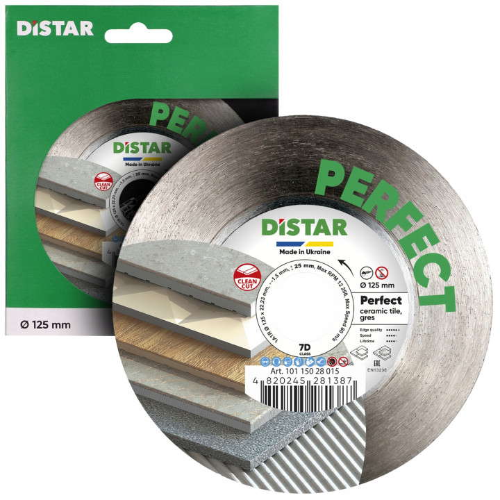 Tarcza diamentowa 125mm Distar Perfect gres