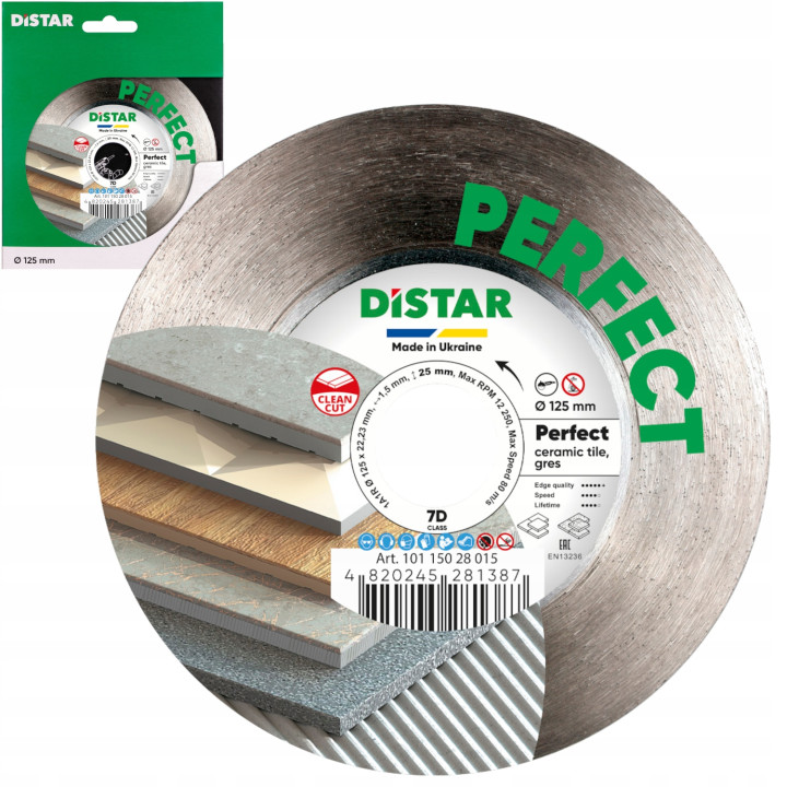 Tarcza diamentowa 125mm Distar Perfect gres