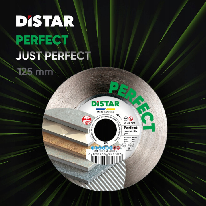 Tarcza diamentowa 125mm Distar Perfect gres