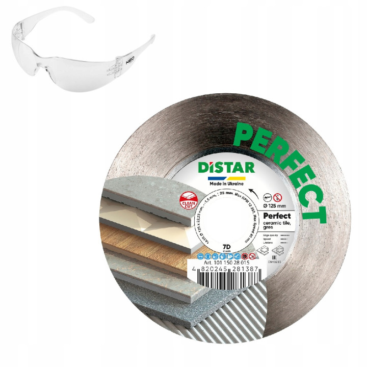 Tarcza diamentowa 125mm Distar Perfect gres