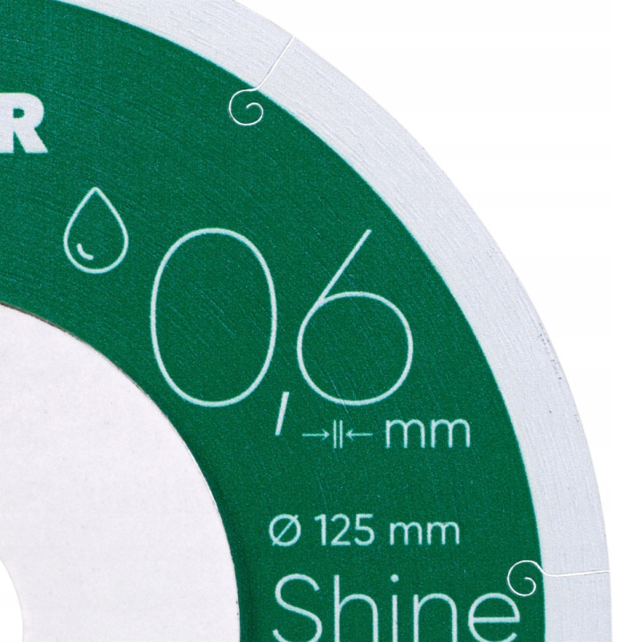 Tarcza diamentowa 125mm Distar Shine 0,6mm grubości precyzyjne cięcie