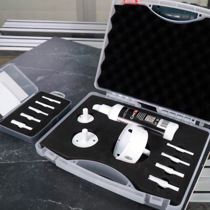 Zestaw do wiercenia wiertła do gresu DiStar DrillKIT 6-70 z CoolGEL