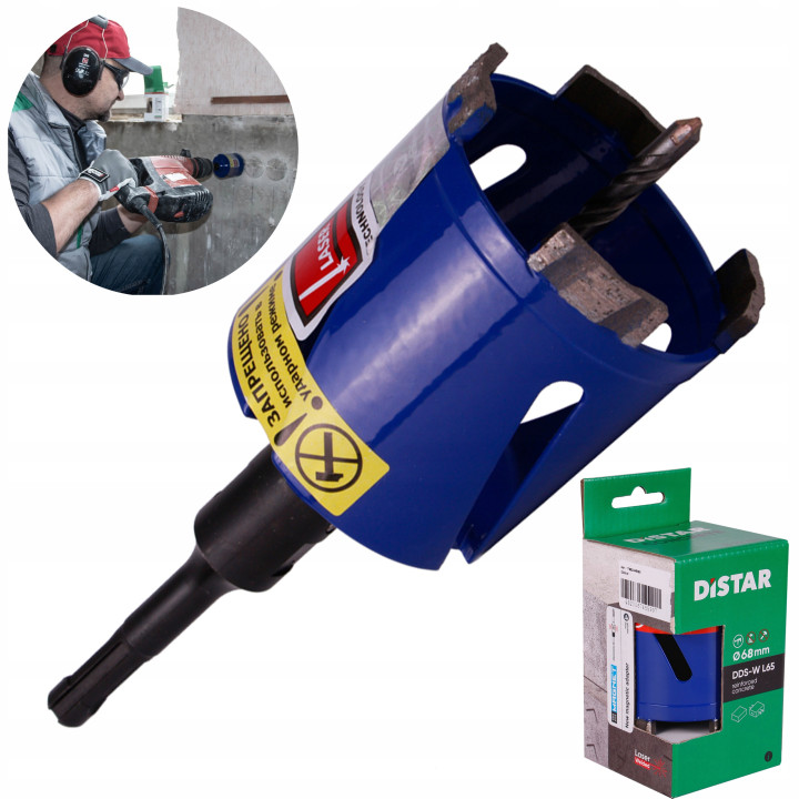 Wiertło diamentowe otwornica DiStar DDS-W 68x65xM16 T-Concrete / SDS+
