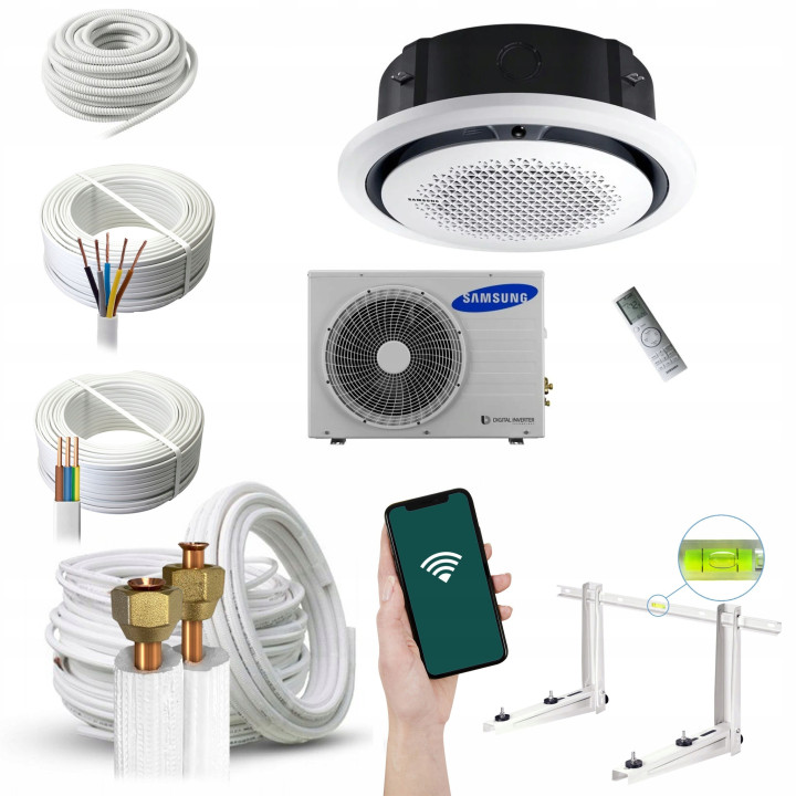 Klimatyzator kasetonowy Samsung 360 7,1 kW R32 3-fazowy Zestaw 5mb