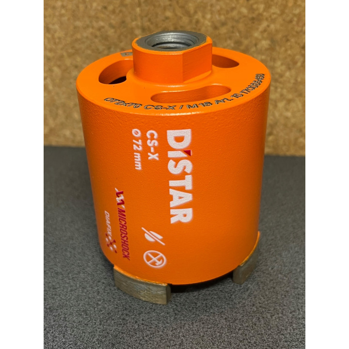 Wiertło diamentowe otwornica DiStar DDS-W 072x70xM16 CS-X