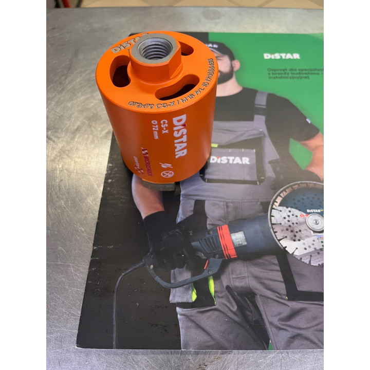 Wiertło diamentowe otwornica DiStar DDS-W 072x70xM16 CS-X