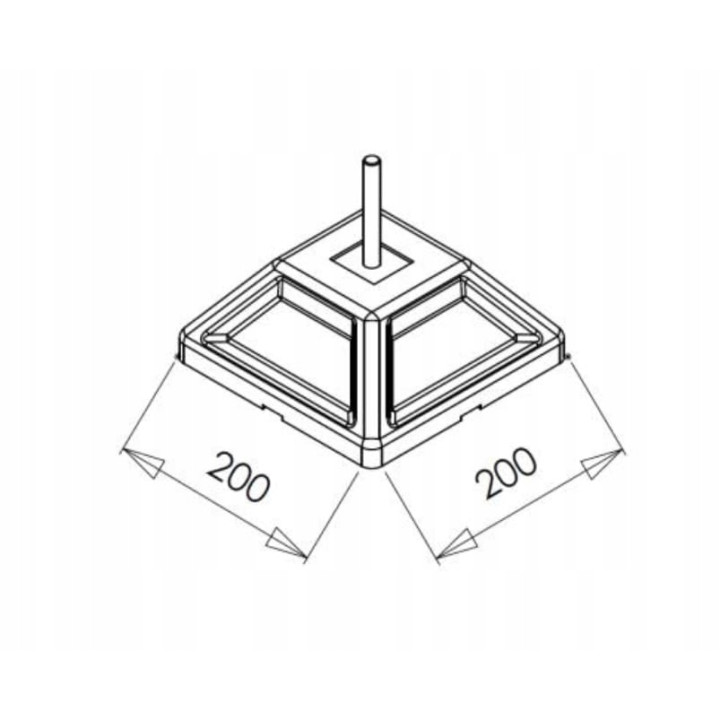 Podstawa regulowana uchwyt pod pompę ciepła FrameFoot FF-755 360kg