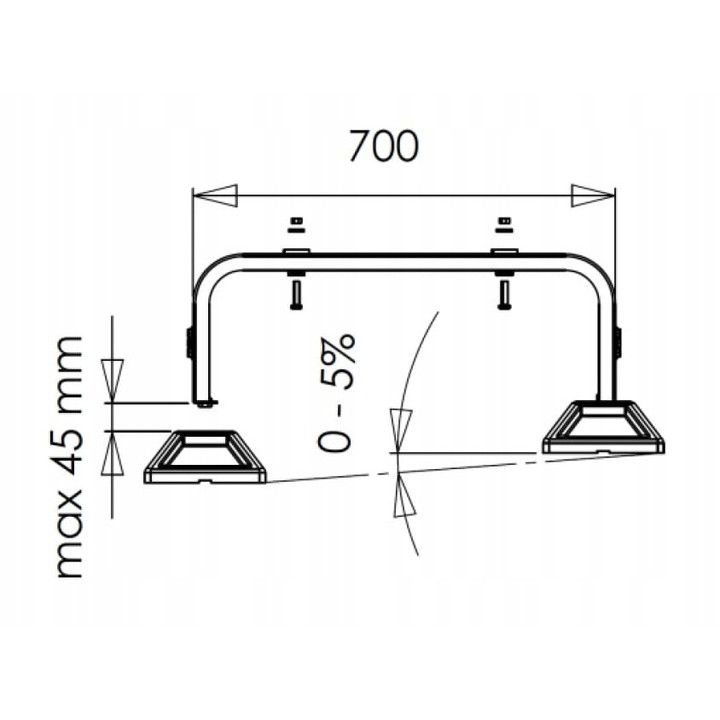 Podstawa regulowana uchwyt pod pompę ciepła FrameFoot FF-755 360kg