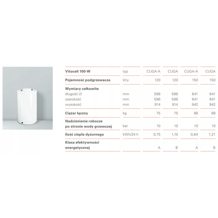 Piec gazowy Viessmann Vitodens 100-W B1HF(-M) + Vitocell 100-W CUGA