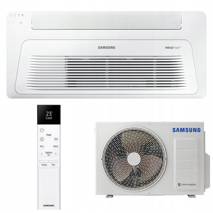 Klimatyzator kasetonowy Samsung Wind-Free 1-kierunkowy 3,5 kW R32