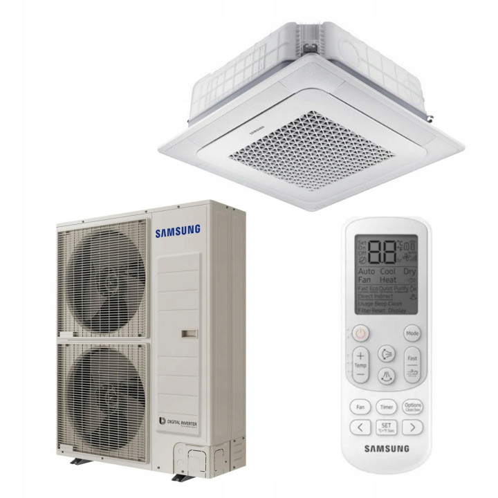 Klimatyzator kasetonowy Samsung WindFree 12,0 kW R32 4-kierunkowy