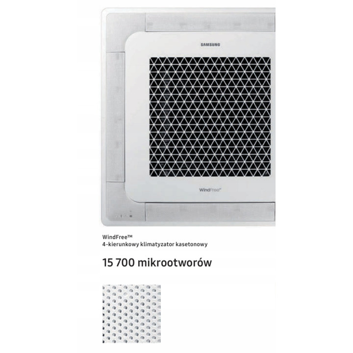 Klimatyzator kasetonowy Samsung WindFree 12,0 kW R32 4-kierunkowy