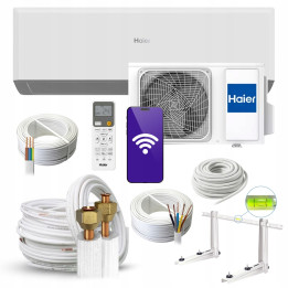 Klimatyzator Ścienny HAIER Revive Plus 3,5kW Coanda + zestaw Rodigas