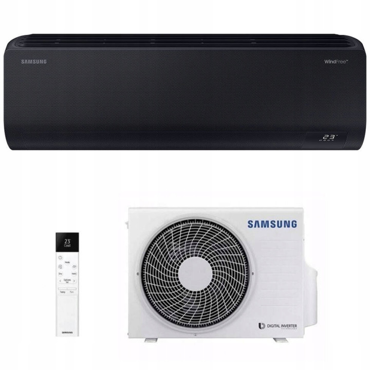 Klimatyzator ścienny Samsung WindFree Avant S2 Black 2,5 kW WiFi R32