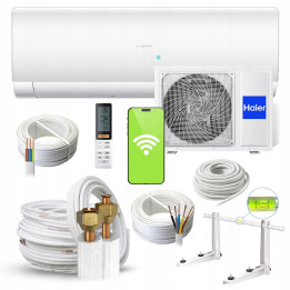 Klimatyzator Ścienny HAIER Flexis Plus White Matt 3,5kW zestaw Rodigas 3mb