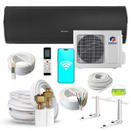 Klimatyzator GREE FAIRY Dark domowy ścienny 5,2kW Grzanie Zestaw Rodigas