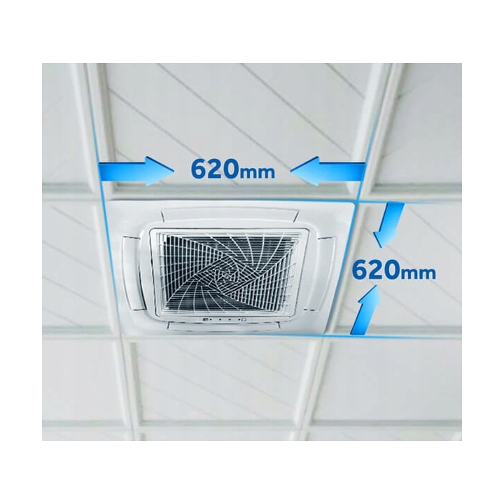 Klimatyzator kasetonowy sufitowy HAIER Cassette Mini 5kW Komplet Maskownica
