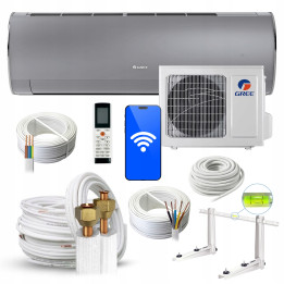 Klimatyzator GREE FAIRY Silver Srebrny ścienny 7kW Grzanie Zestaw RODIGAS