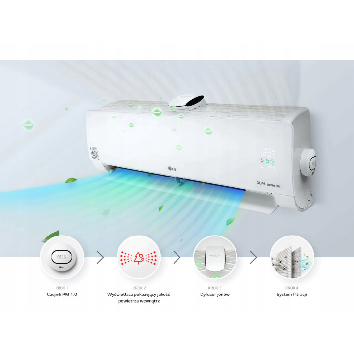 KLIMATYZACJA LG DUALCOOL 3,5kW WiFi Pilot