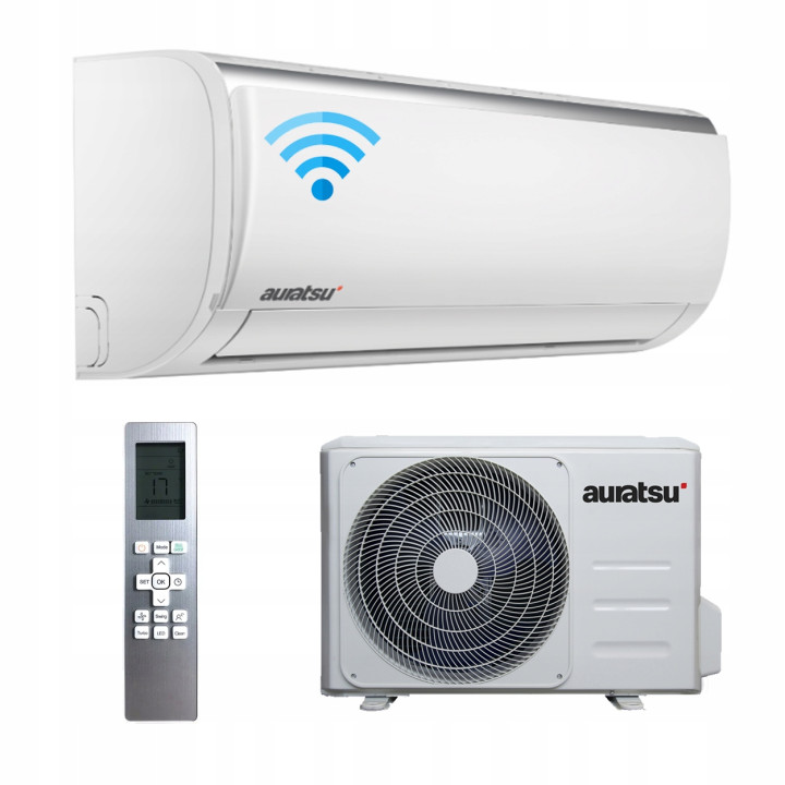 Klimatyzacja Klimatyzator Wydajny AURATSU FLY Pakiet Zimowy WiFi 35m2 3,5kW