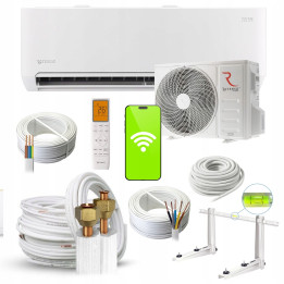 Klimatyzator Ścienny Rotenso Teta White 2,6kW + zestaw 3mb Rodigas