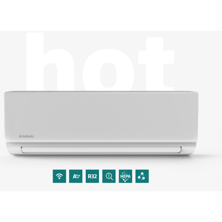 Pompa Kaisai HOT 3D WiFi HEPA Do grzania 3,5kW Klimatyzator Grzanie Klimaty