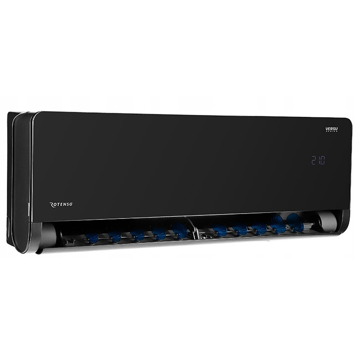 Klimatyzator Ścienny Rotenso Versu Mirror Black X 2,6kW zestaw 3mb Rodigas