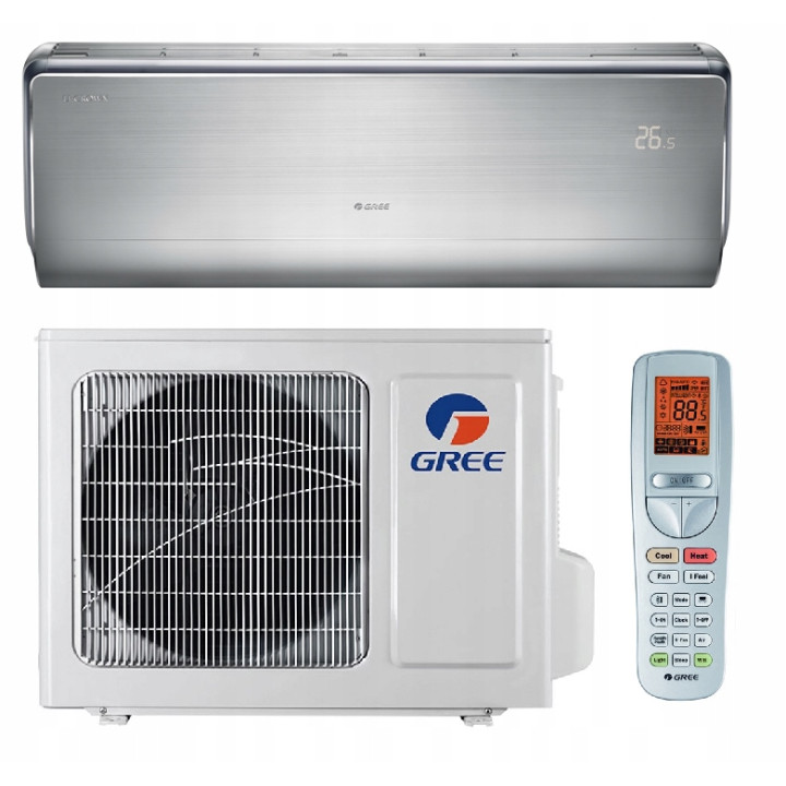 Klimatyzacja Gree U Crown 4KW Cichy Jonizator Pilot -30 Grzanie Srebrny
