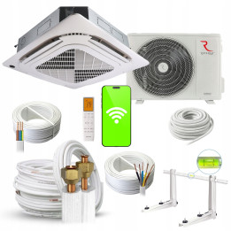 Klimatyzator Kasetonowy Rotenso Tenji 10,6kW do biura + zestaw 6mb Rodigas