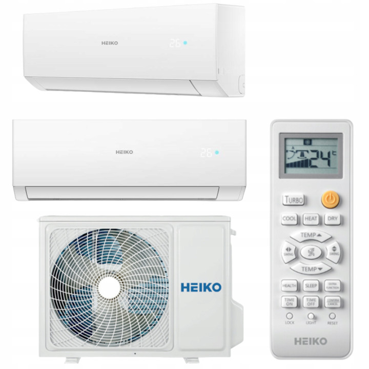 Klimatyzator Split HEIKO QIRA 2,6kW Pilot Split Klimatyzacja Grzanie