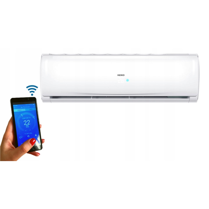 Klimatyzator do domu biura Split HEIKO BRISA 2,6 kW WIFI mocna klimatyzacja