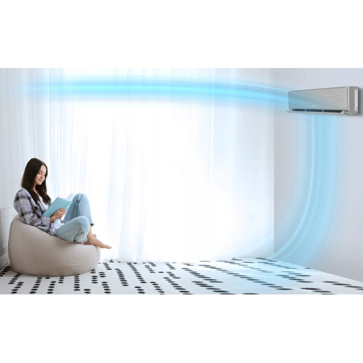 Klimatyzator ścienny Gree Airy Dark do domu 3,5kW + zestaw 3mb Rodigas