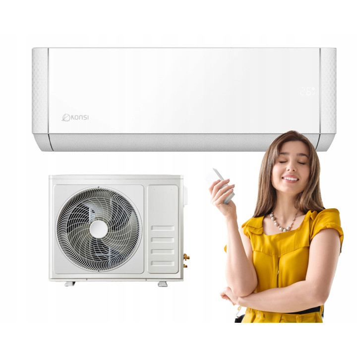 Klimatyzator ścienny Konsi Risou 3,5kW WiFi A+++ samodzielny Klimatyzacja