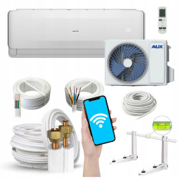 Klimatyzator ścienny AUX Freedom Plus 2,6kW + zestaw 3mb uchwyt Rodigas