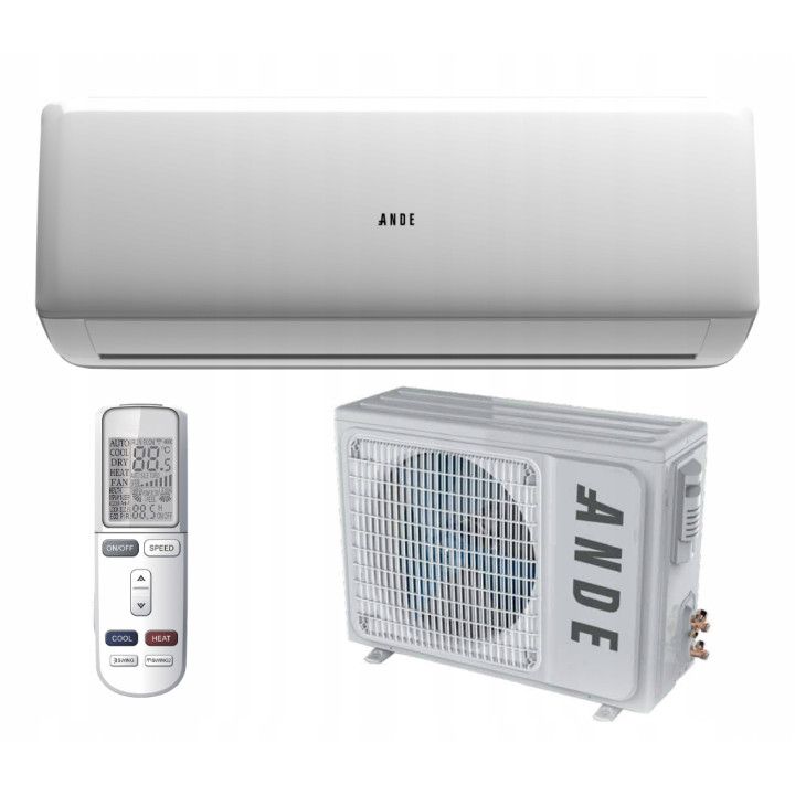 Klimatyzacja Klimatyzator 7KW ANDE+ 20db WYDAJNY 70m2 4D Wifi JONIZATOR