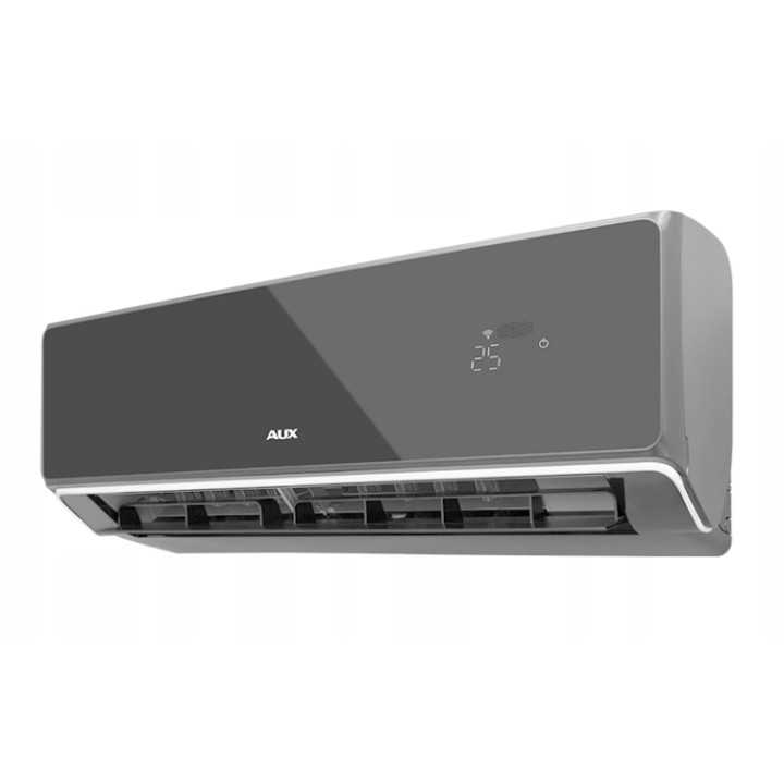 Klimatyzator ścienny AUX Halo Deluxe Black 2,6kW + zestaw 3mb Rodigas