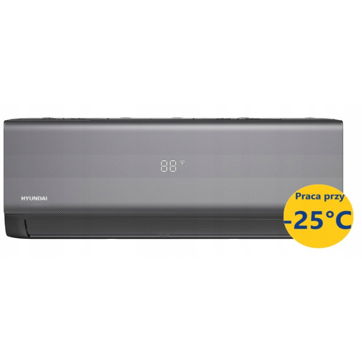 Klimatyzator HYUNDAI CARBON GREY Wifi 3D 5,3KW Carbon GRZANIE -25 3xFiltr