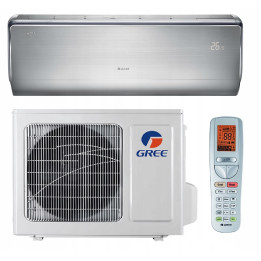 Klimatyzacja Gree U Crown 3,2KW Cichy 3D Pilot -30 Grzanie Srebrny