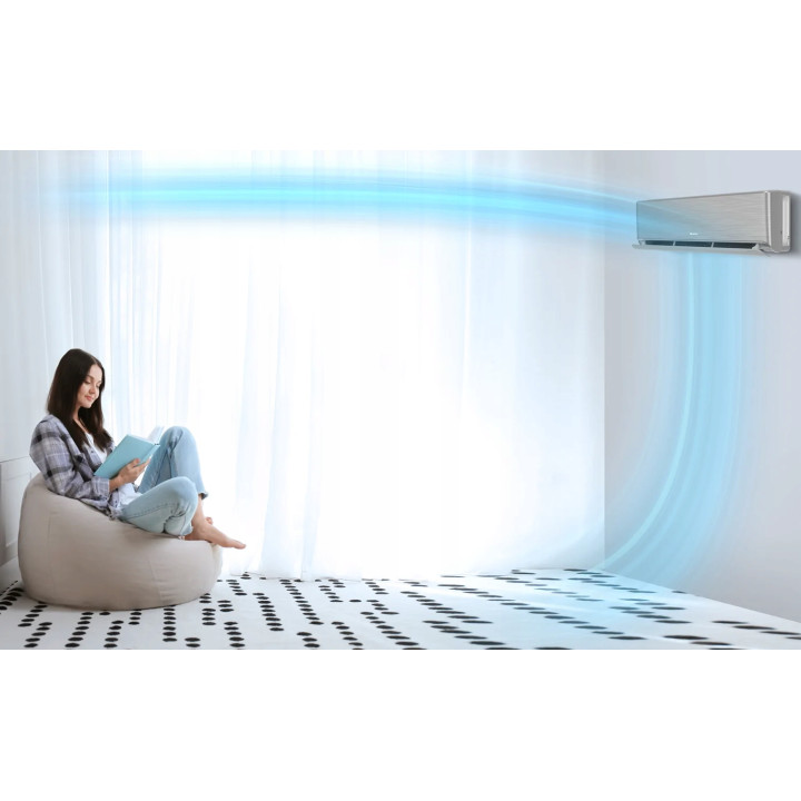 Klimatyzator domowy Gree Airy Dark 5,3kW WiFi Grzanie Jonizacja UV