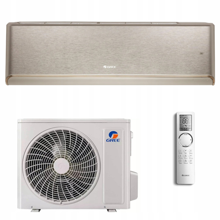 Klimatyzator ścienny Gree Airy ZŁOTY 3,5kW WiFi Grzanie Jonizacja UV 2026