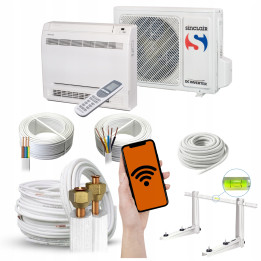 Klimatyzator konsolowy Sinclair konsola 2,6kW + zestaw 3mb Rodigas