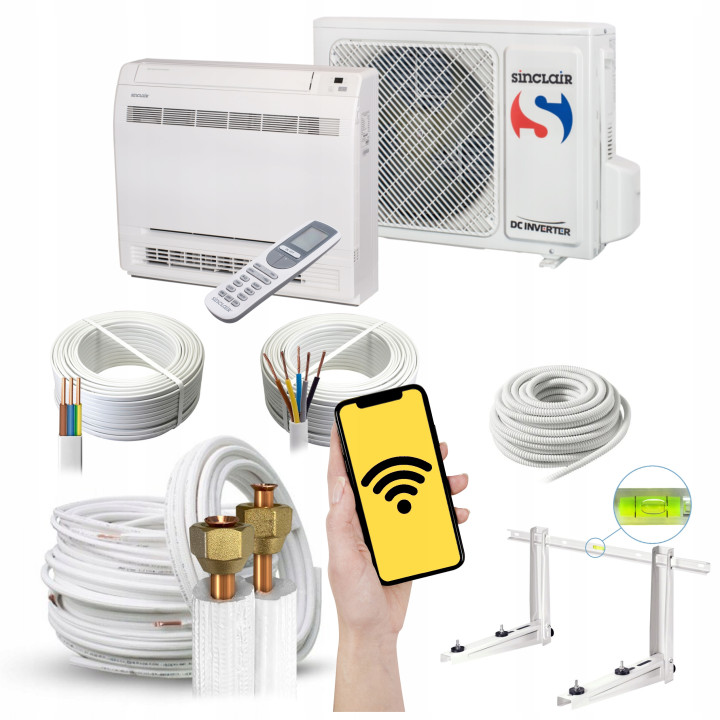 Klimatyzacja konsolowa Sinclair konsola 3,5kW + zestaw 3mb Rodigas