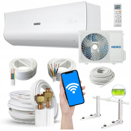 Klimatyzator ścienny Heiko Rosa White 5kW + zestaw montażowy 3mb Rodigas