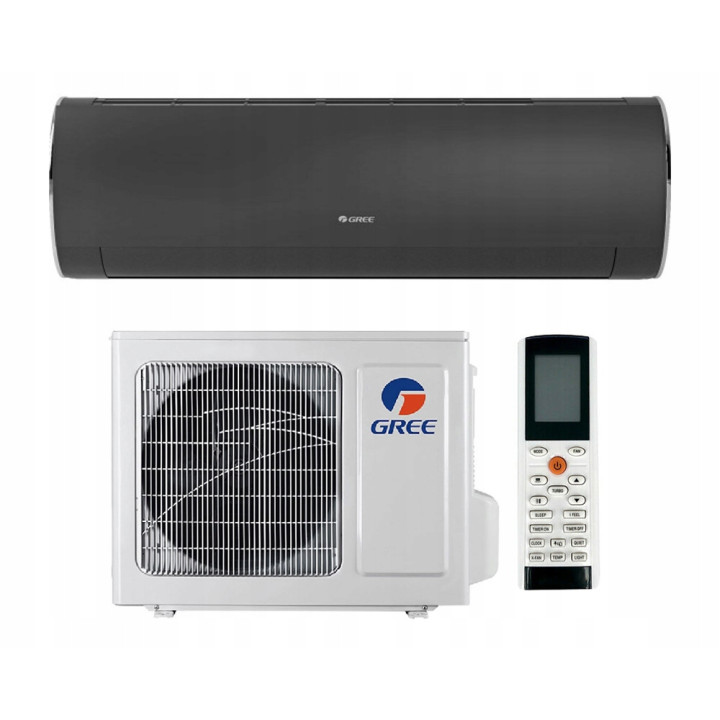 KLIMATYZACJA ścienna GREE Fairy Dark 5,2kW WiFi Mocny Klimatyzator