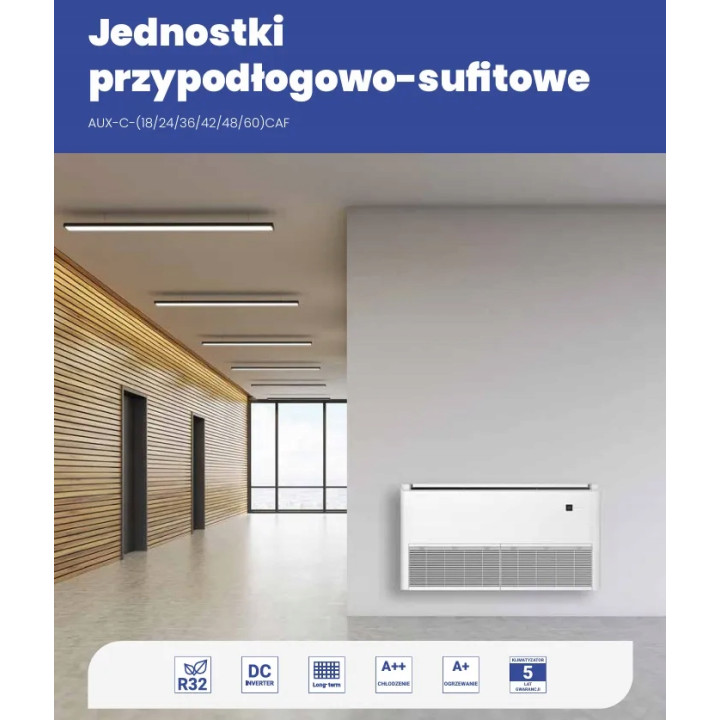 Klimatyzator przypodłogowo-sufitowy AUX AUX-C-18CAF 5,3 kW