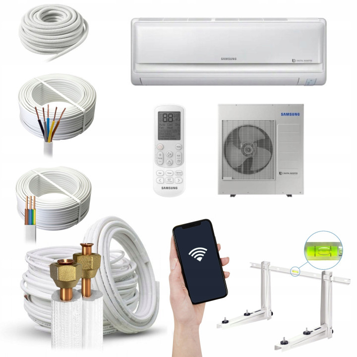 Klimatyzator ścienny Samsung AC100RNTDKG 10 kW 3-fazowy R32 Zestaw 7mb