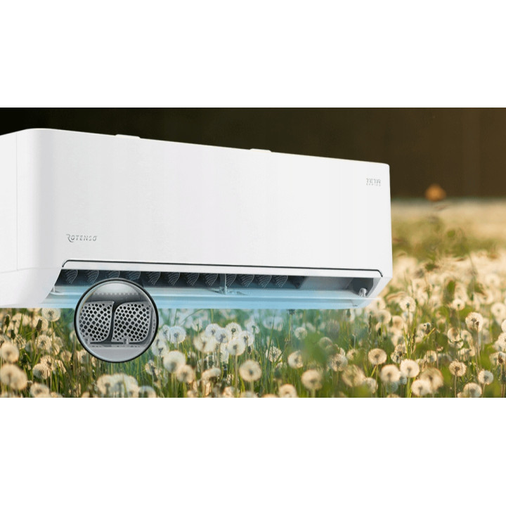 Klimatyzator do domu Rotenso Teta 3,5kW WiFi klimatyzacja biała grzanie