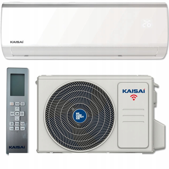 Klimatyzacja ścienna KAISAI Fly 2,6 WiFi 25m2 dom biuro wydajny grzanie