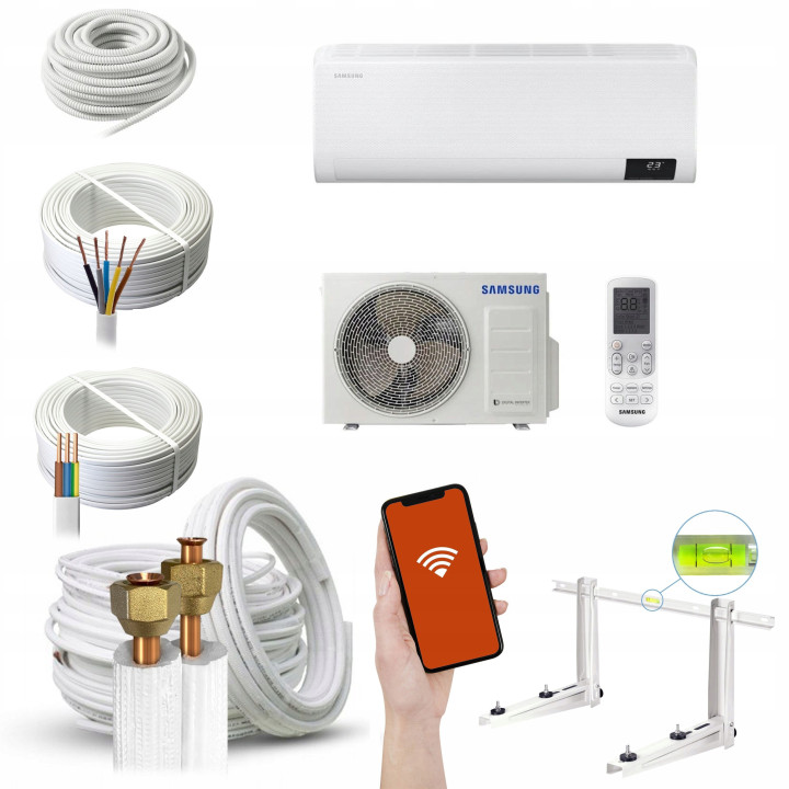 Klimatyzator Samsung WindFree Deluxe ścienny 5,0 kW WiFi R32 Zestaw 5mb