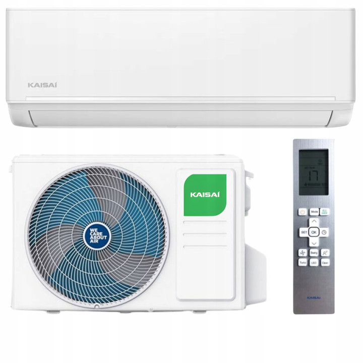 Klimatyzator ścienny KAISAI ICE White 3,5kW do domu oszczędny rury ARMACELL
